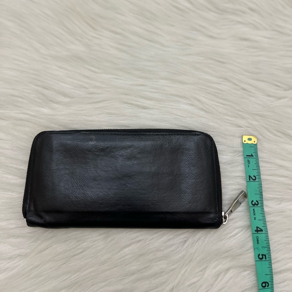 LOUIS VUITTON - BLACK TAIGA LEATHER LONG ZIP WALLET - Picture 10 of 10